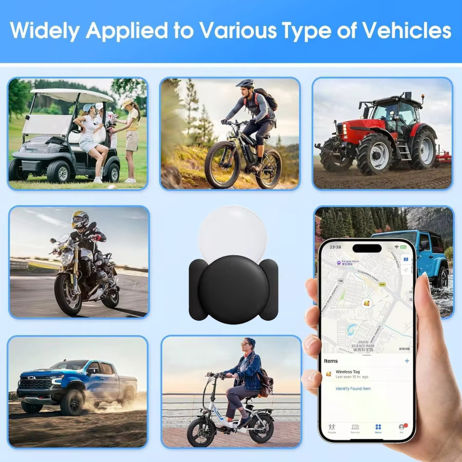 Apple GPS-Tracker in Schwarz mit starkem Magnet für Auto und Fahrzeug zur Anti-Verlust-Positionierung via Find My App - Bild 3