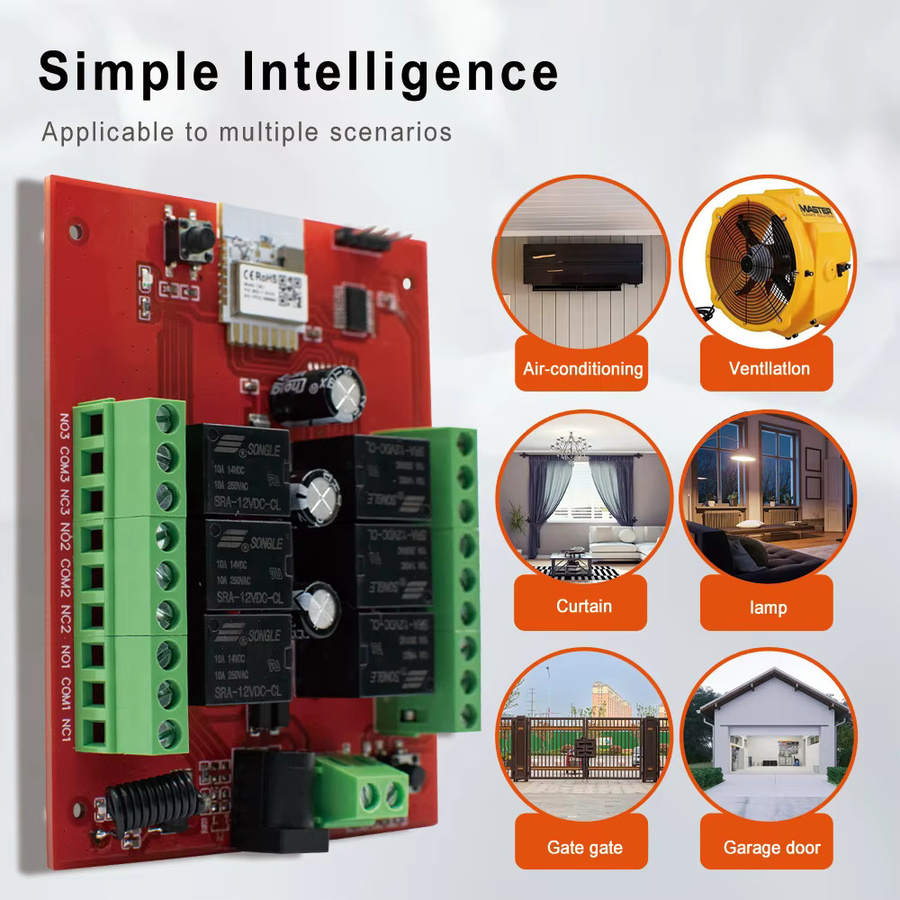 Tuya Smart WiFi Relaismodul Schalter mit 2/4/6/8 Kanälen für DC 12V/24V zur App-Steuerung und Automatisierung - Bild 2