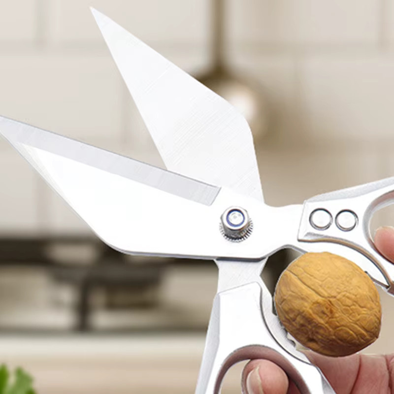 InLeung Küchenschere aus Edelstahl in Silber für Fleisch, Fisch und Geflügel - Bild 4