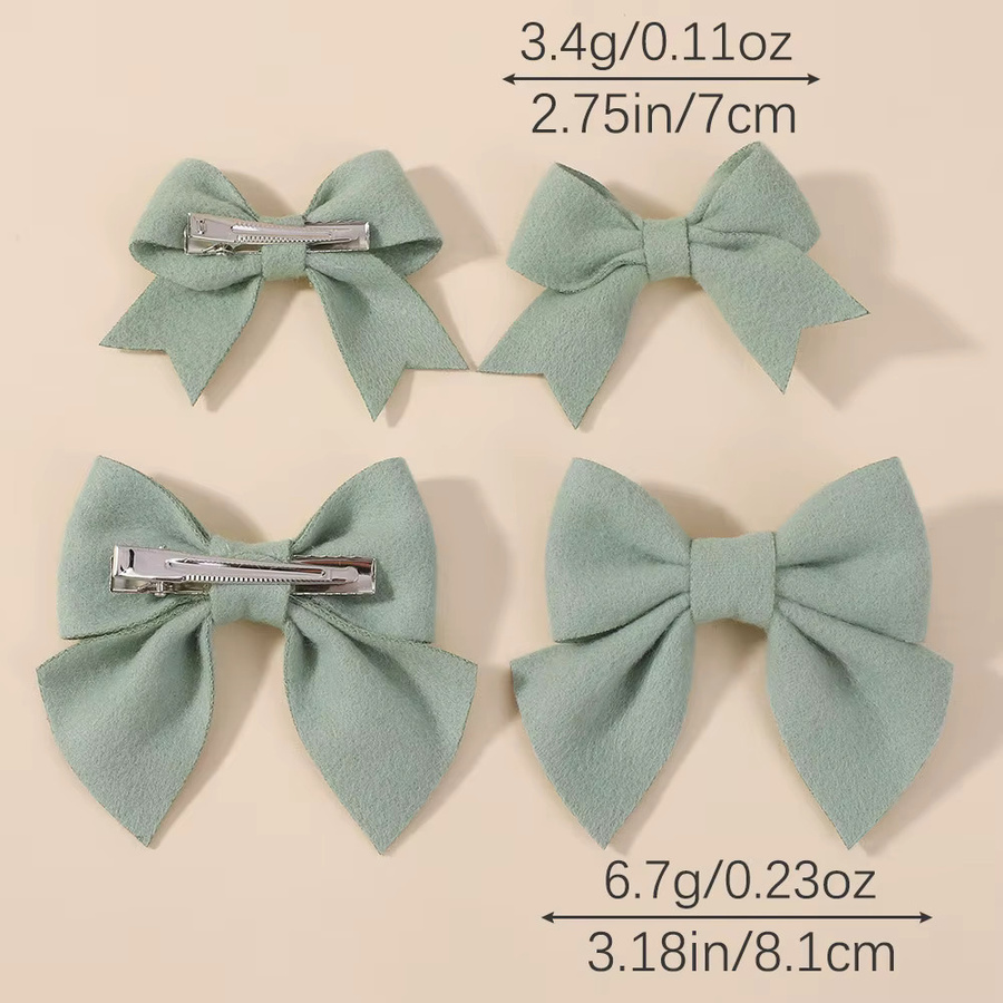 BABY BOWS Haarspangen mit Schleife, Baumwolle, Kinder - Bild 1