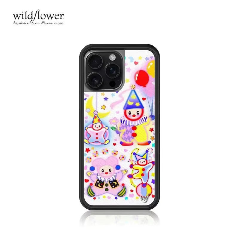 Wildflower Clown Around Handyhülle für iPhone 12 bis 17 Pro Max Plus in Multicolour - Bild 2