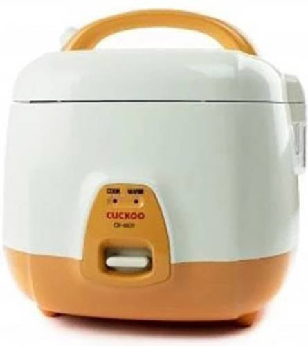 Cuckoo Reiskocher CR-0331 in Weiß und Orange mit Warmhaltefunktion - Bild 1