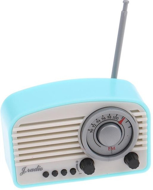 Yiran toy 1 Mini Radio Figur, Puppenhaus Möbel Zubehör, weiß, ab 14 Jahre - Bild 1