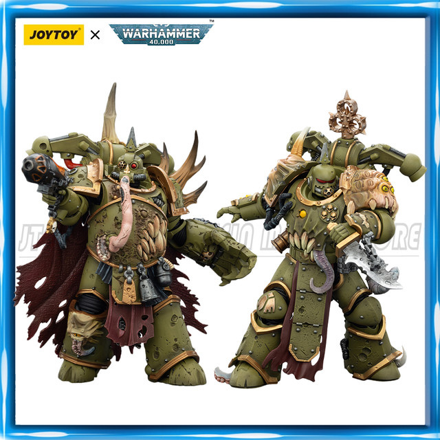 JOYTOY Warhammer 40K Death Guard Plague Marine Champion, Actionfigur, 1/18 - Bild 1