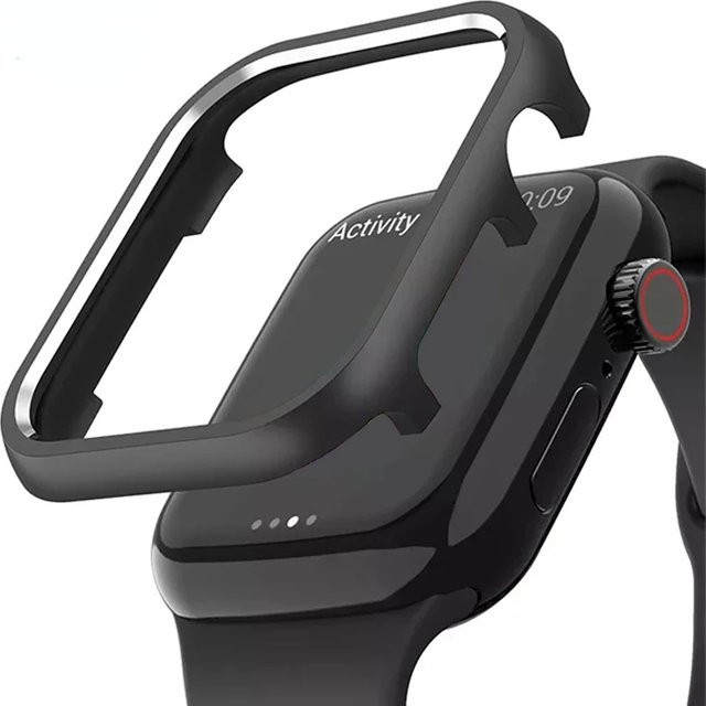CAOWTAN Aluminiumabdeckung für Apple Watch, Grey, Unisex - Bild 1