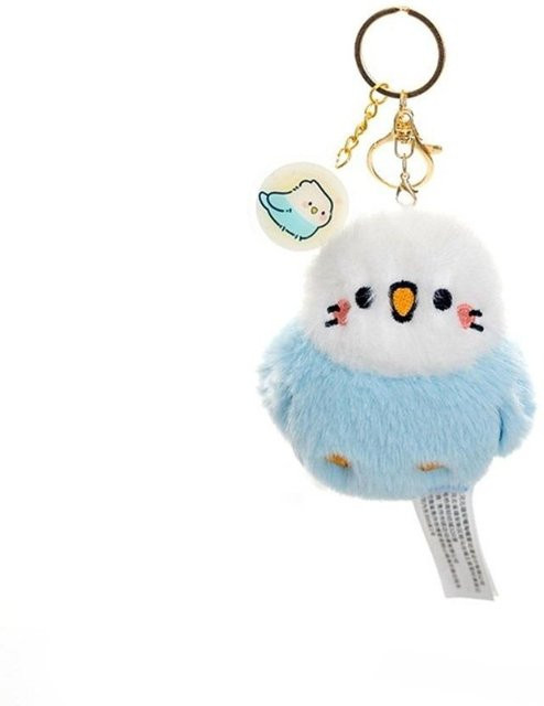 Plüschvogel Anhänger, weiß, Unisex - Bild 1