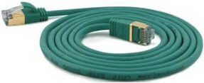 wantec SSTP-Patchkabel Cat.6A Ethernet/LAN grün 0,5 m - Bild 1