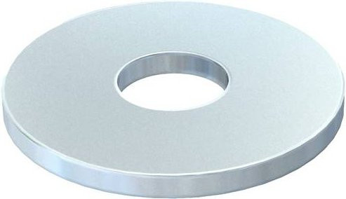 OBO Bettermann Unterlegscheibe DIN 440 F aus Stahl, Silber, 100 Stück - Bild 1