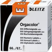 Leitz Buchstabensignal Orgacolor orange Markierung aus Papier - Bild 1