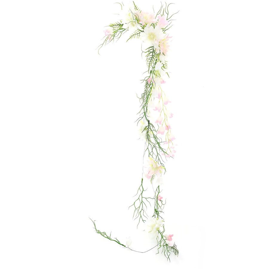 Haarspange Glockenblume, rosa weiß, künstlich, Bräute - Bild 3