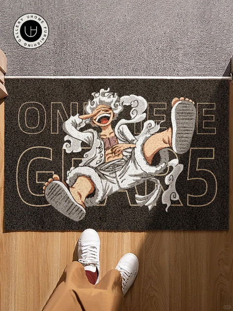 Bandai One Piece Anime Rundmatte aus PVC, rutschfest und waschbar, bunt - Bild 1