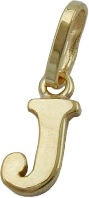 Gallay Anhänger Buchstabe J, 375 Gold, 8x4mm, Unisex - Bild 1