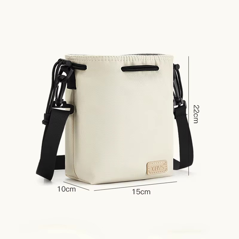 Boona Leichte Schulter-Kameratasche mit Kordelzug in Beige für DSLR-Kameras von Fuji und Canon - Bild 2