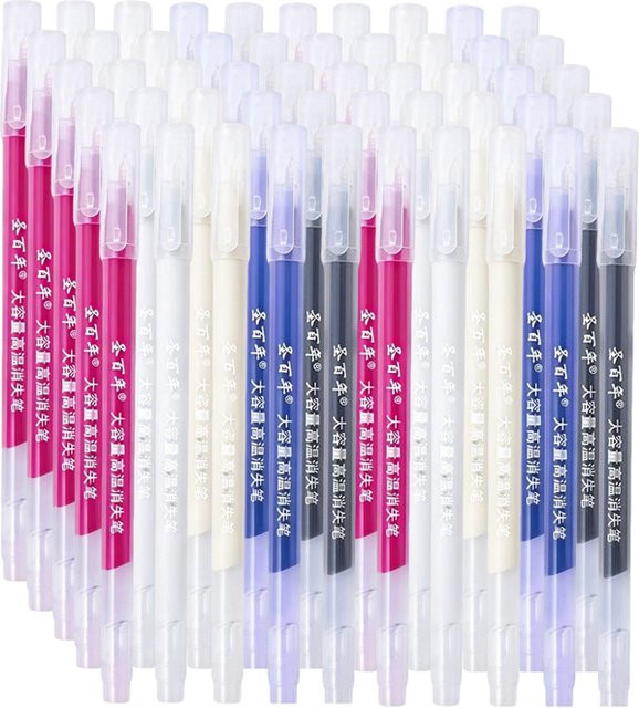 Magische Marker-Gelstifte für Stoff zum Basteln und Nähen, 5 Farben, hitzebeständig und verschwindend, Multicolor und Beige - Bild 1
