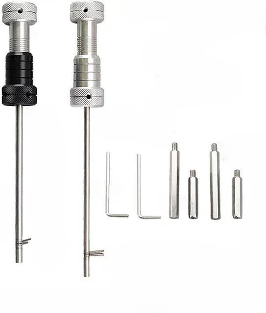 TSNEW Lock Pick Set mit 2 Blattklingen in Silber für mechanische Schlossreparaturen - Bild 1