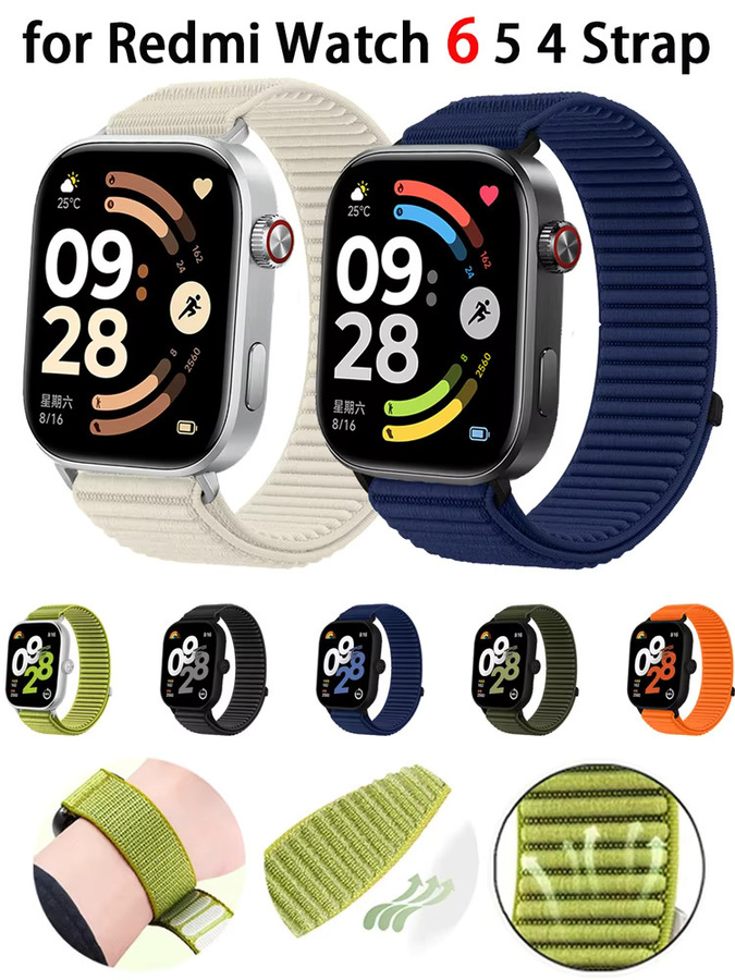 Xiaomi Uhrenarmband Nylon, geflochtenes Schlaufenarmband, Unisex - Bild 6