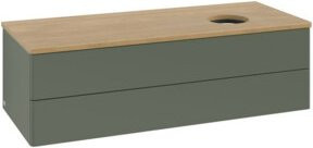 V&B Waschtischunterschrank Antao mit Beleuchtung, Eiche Honig, B/T/H: 120 x 50 x 50 cm - Bild 1