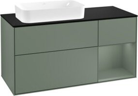 V&B Waschtischunterschrank Finion mit Wandbeleuchtung, Breite: 120 cm, Tiefe: 50,1 cm, Höhe: 50,1 cm, lackiert - Bild 1