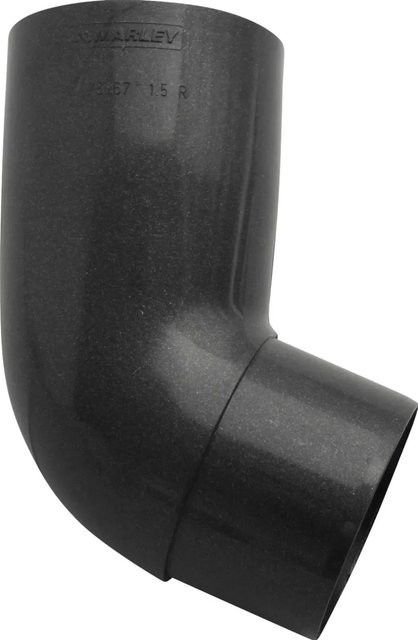 Marley Rohrbogen 87° DN 53 in Anthrazit-Metallic - Bild 1