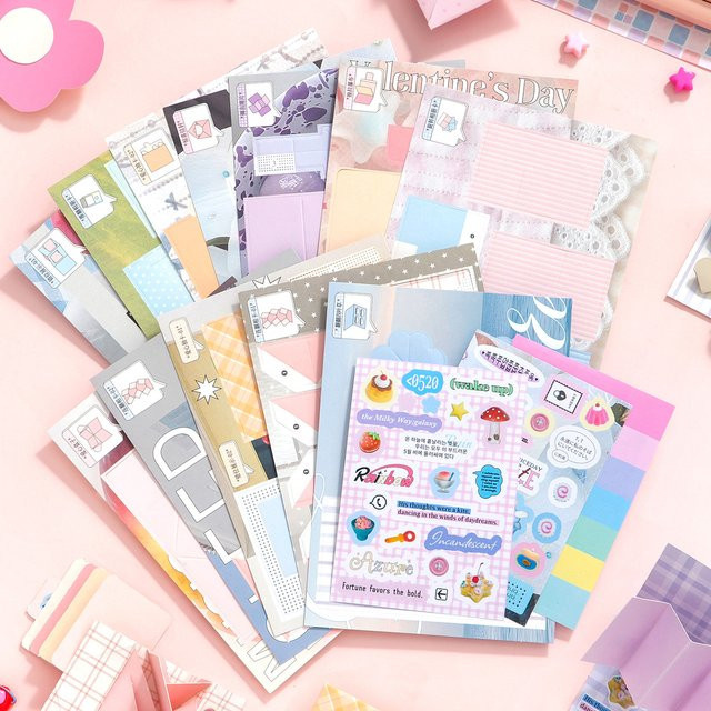 Journal GO 12 Stück kreatives Mechanismus-Materialpaket für Scrapbooking, Collage und Junk Journal in Multicolour - Bild 1