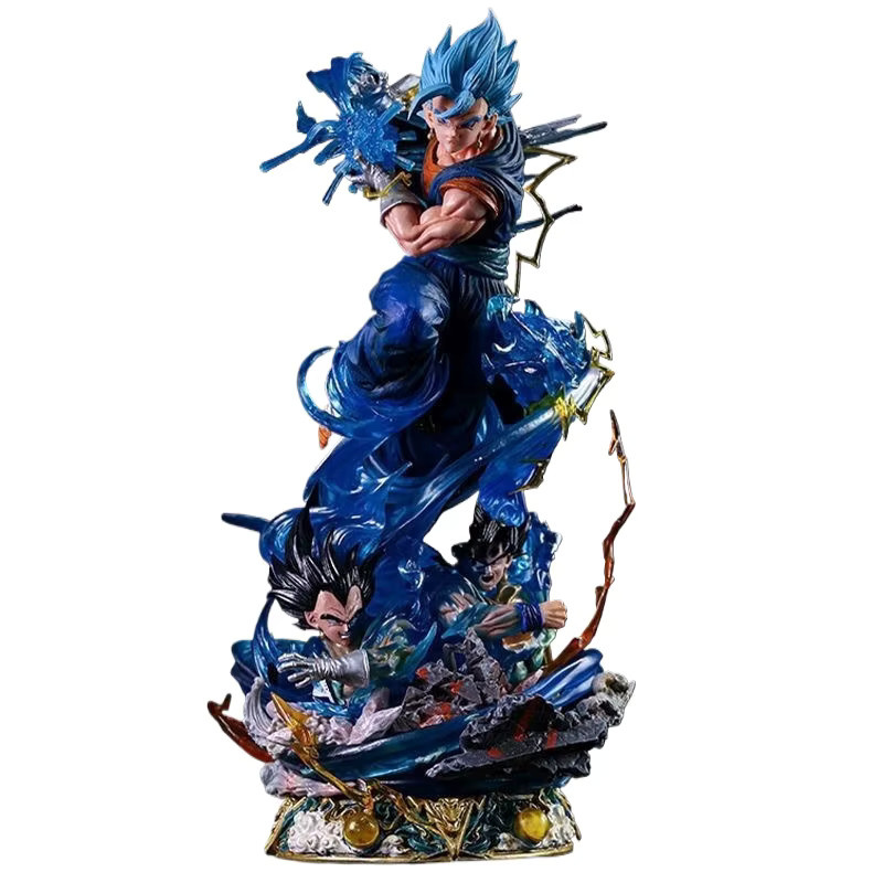 Bandai Dragon Ball Super Vegetto & Son Goku Dreiköpfige Sculpt, Ausstellungsstatue, im Dunkeln leuchtend - Bild 4