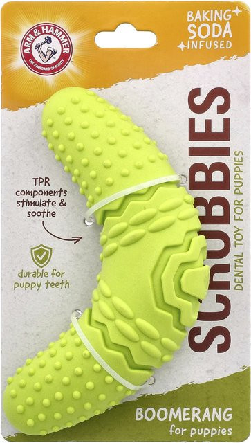 Arm & Hammer Zahnpflegespielzeug für Hunde, Schrubber, Bumerang, 1 Stück - Bild 1