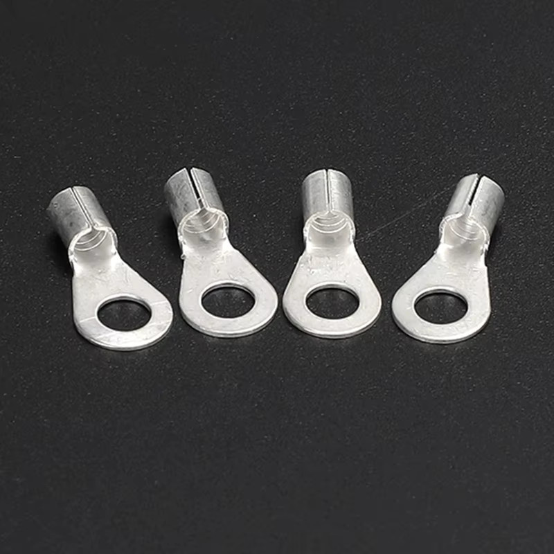 Runde Crimpklemmen O-Lug Drahtverbinder aus Messing, nicht isolierte Anschlussklemmen für OT 1.5 bis 10mm - Bild 2