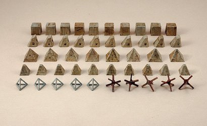Italeri Antitank Obstacles, Fahrzeuge, 1:72, Grau - Bild 1