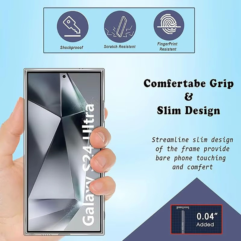Transparente Silikon-Schutzhülle für Samsung Galaxy S26 S25 S24 S23 S22 S21 Ultra Plus FE Edge Clear Cover - Bild 3