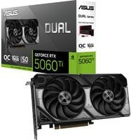 Asus GeForce RTX 5060 Ti DUAL OC Grafikkarte, 16GB, Schwarz - Bild 1