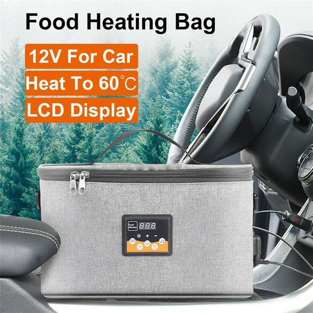 Feiyanautoparts Tragbare 12V Auto Lebensmittelheizung mit LCD Digital Temperaturanzeige, Grau, 8 l - Bild 1