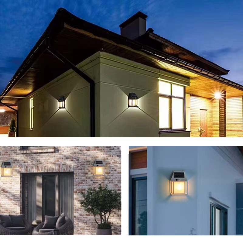 Wolfram Solar-Wandleuchte in Schwarz mit Bewegungsmelder und Dämmerungssensor für die Außenbeleuchtung von Terrasse und Garage - Bild 6