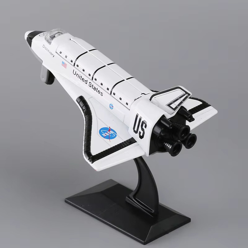 KaKBeir Space Shuttle Modell aus Metall in Weiß als Weltraum-Simulation und Dekoration für Kinder - Bild 6