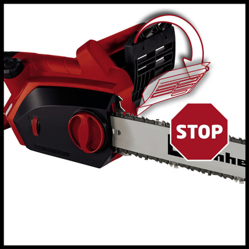 Einhell Elektro-Kettensäge GH-EC 1835, 1800W, Schwertlänge: 35,6 cm, Rot/Schwarz - Bild 6