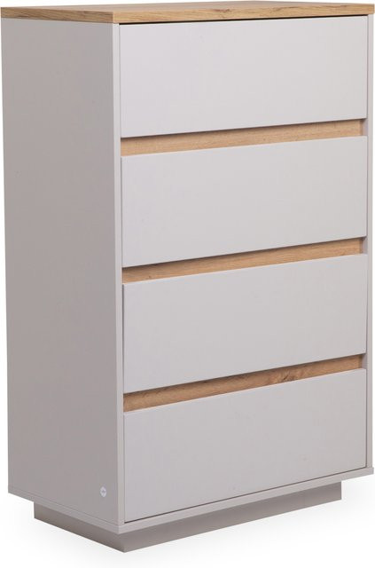 Kommode vito FIESTA modern in Beige mit Soft-Close-Schubladen, B/T/H: 110 x 40 x 70 cm - Bild 1