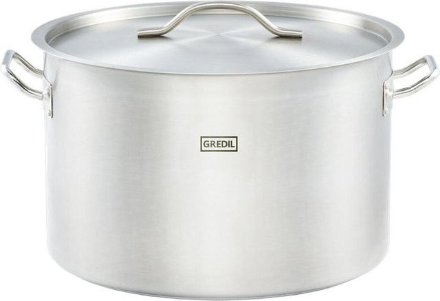Gredil Suppentopf Serie ECO mit Deckel, Silber, Durchmesser: 45 cm, Höhe: 36 cm - Bild 1