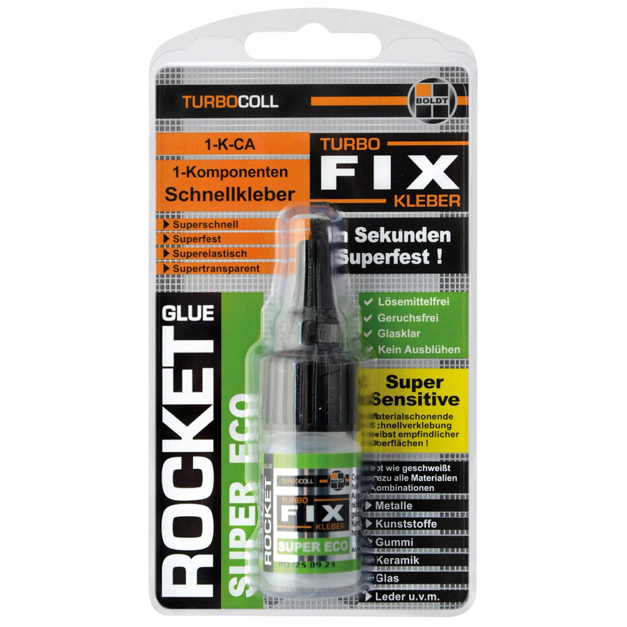 Boldt Super Eco Rocket TurboFix Schnellkleber transparent 10 g - Bild 2