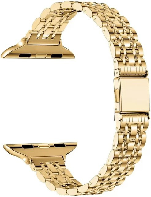 iwujiao Uhrenarmband Edelstahl, Gold, Unisex - Bild 1