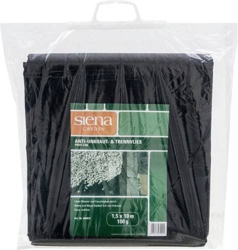 Siena Garden Anti-Unkrautvlies Schwarz, B/L: 1,5 x 10 m - Bild 1