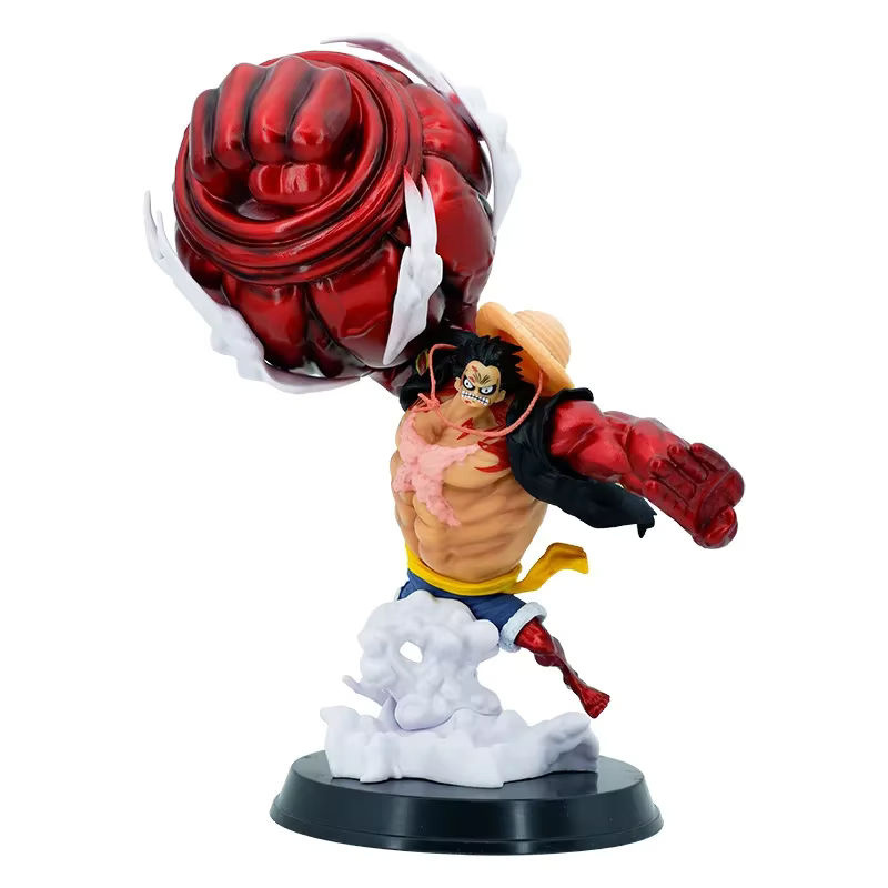 Bandai One Piece Ruffy Great Saruwang Gun 4. Gang Big Fist Anime Actionfigur aus Kunststoff, mehrfarbig, Höhe: 30 cm - Bild 3