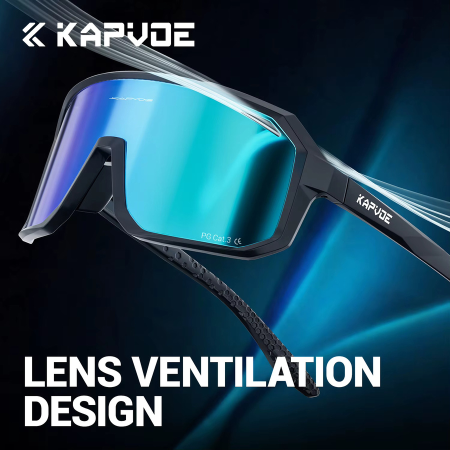 Kapvoe Sonnenbrille, polarisiert, Vollrand, black, unisex - Bild 4