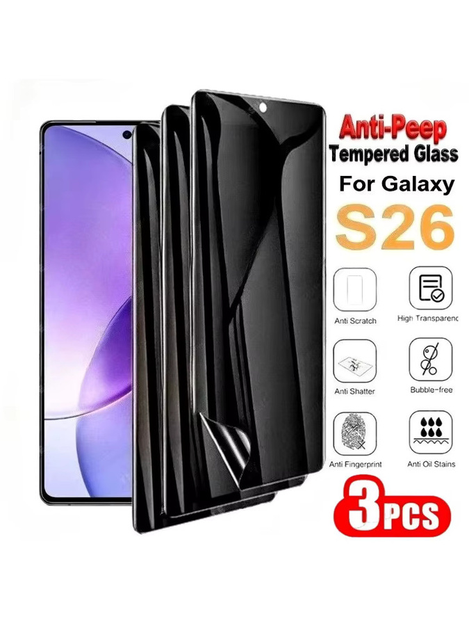 3er-Pack Anti-Spionage Hydrogel-Displayschutz für Samsung Galaxy S26 S25 S24 S23 Ultra S22 S21 S20 Plus und Edge, transparent und kratzfest - Bild 6