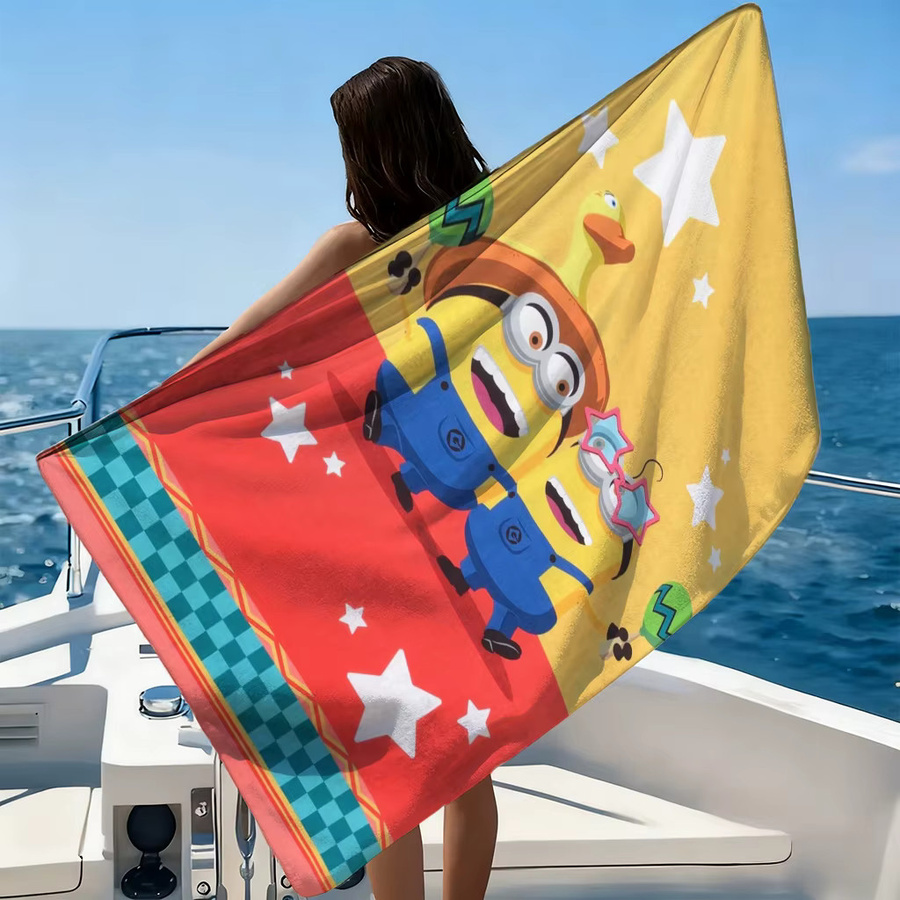 Potdemiel Strandtuch für Kinder mit Sternmuster und Kreaturenmotiv, schnell trocknend, Multicolour - Bild 3