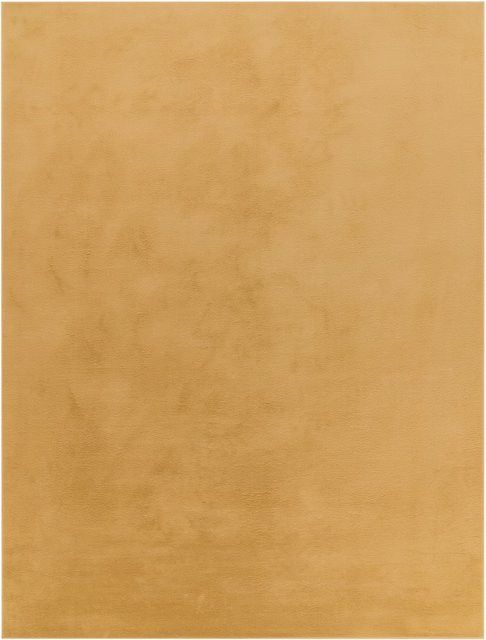 Flauschiger Teppich Solina Gelb, B/T: 80 x 150 cm, Rutschfest und Waschbar - Bild 1