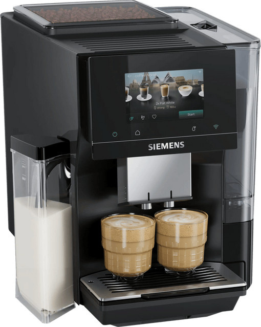 Siemens EQ700 iAroma TQ7X5B03 Vollautomat in Schwarz mit Touch-Display und Milchbehälter - Bild 1