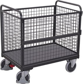 Cordes Drahtkastenwagen in Anthrazit RAL 7016, B/T/H: 126,0 x 81,5 x 109,5 cm - Bild 1