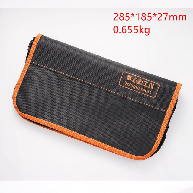 Wilongda 2 in 1 Lishi Werkzeugtasche für 50-teilige Sets, Schwarz, B/T/H: 28,5 x 18,5 x 7,0 cm - Bild 1