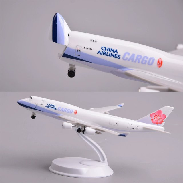 ZOCO Cargo B747 Flugzeugmodell, Miniatur-Flugzeugspielzeug, Weiß - Bild 1