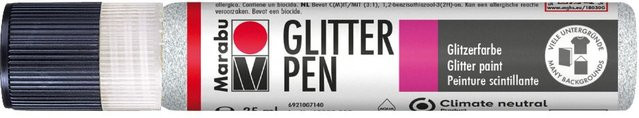 Marabu Glitter Pen in Glitter-Weiß - Bild 1