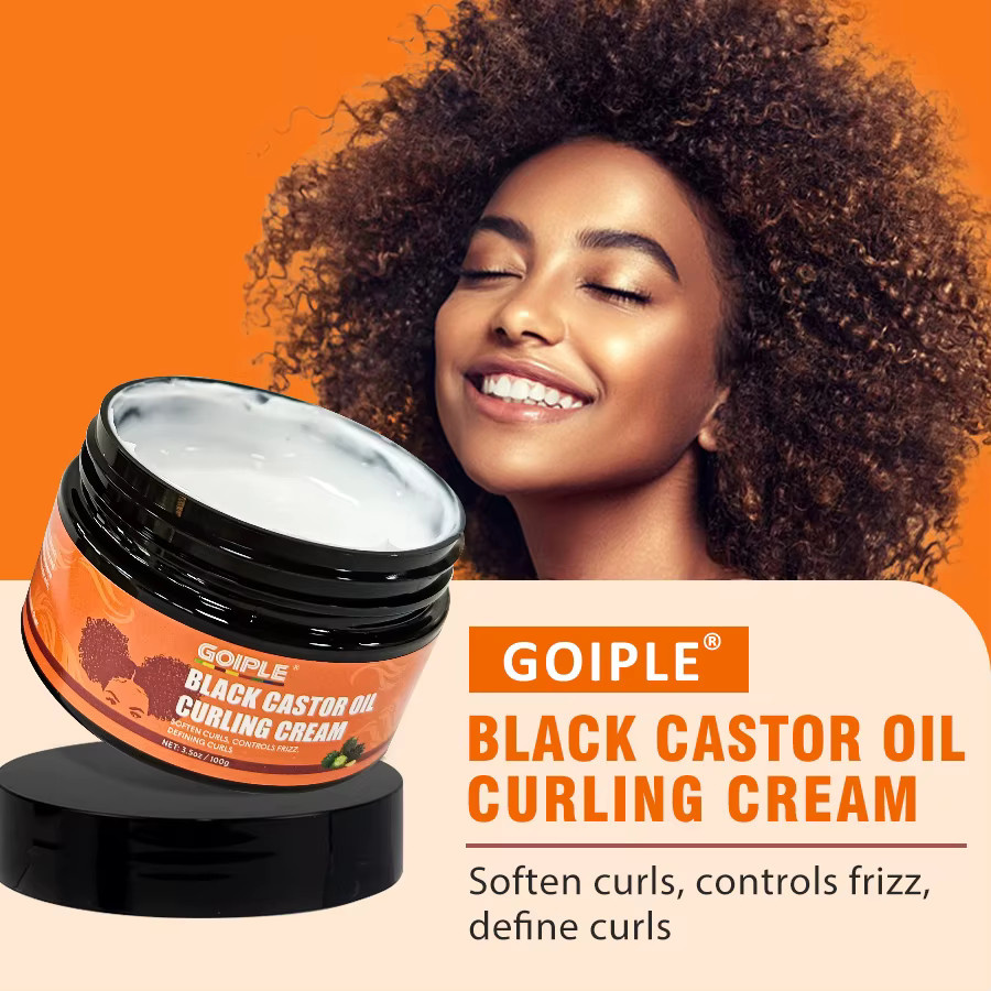 GOIPLE Lockencreme mit Rizinusöl, 100g, lockiges Haar - Bild 2